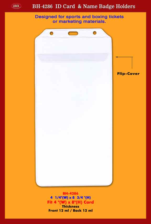 UMX 4"x8" BH-4286 Sports or Boxing Ticket Badge Holders